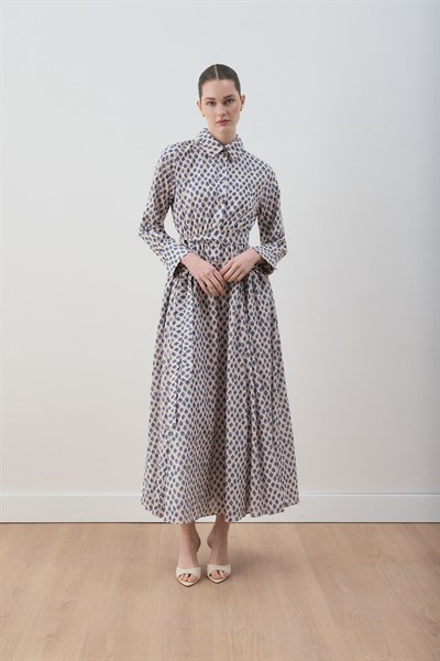 MİORİ VALENA VUAL ELBİSE MAVİ