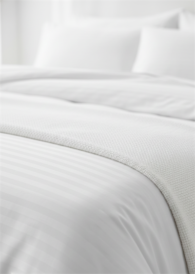 Deluxe Saten Nevresim Takımı Çift Kişilik - Beyaz