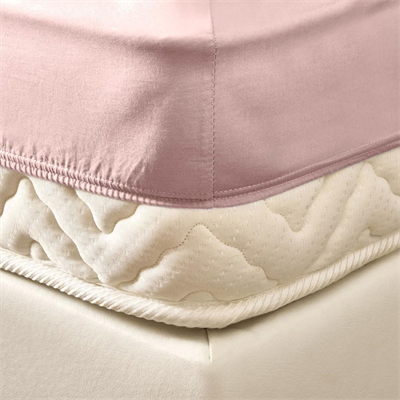 Soft Basic Düz Kenar Çarşaf Çift Kişilik - Pudra