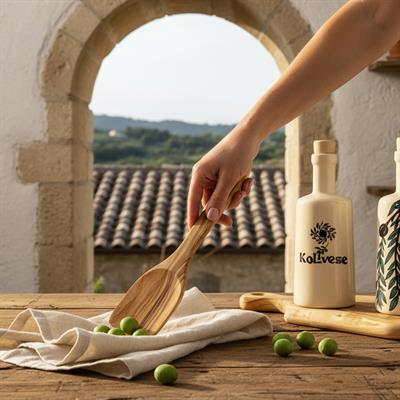 Zeytin Ağacından El Yapımı Ahşap Spatula