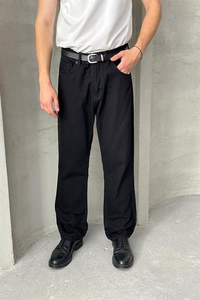 Erkek Baggy Jean Pantolon Siyah