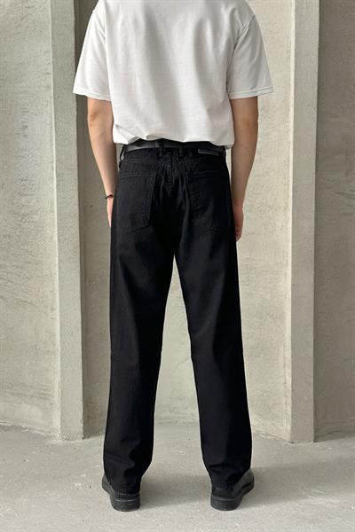 Erkek Baggy Jean Pantolon Siyah