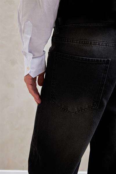 Erkek Ekstra Baggy Jean Pantolon Antrasit