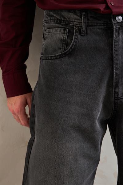 Erkek Ekstra Baggy Jean Pantolon FÜME