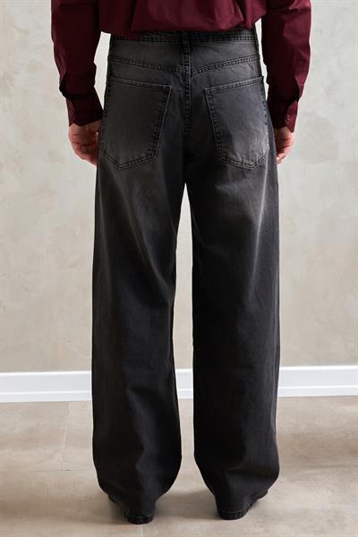 Erkek Ekstra Baggy Jean Pantolon FÜME
