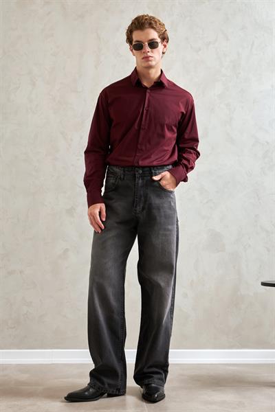 Erkek Ekstra Baggy Jean Pantolon FÜME