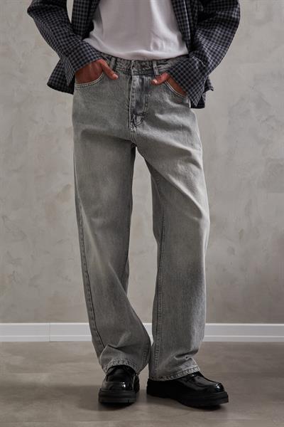 Erkek Ekstra Baggy Jean Pantolon Grimelanj