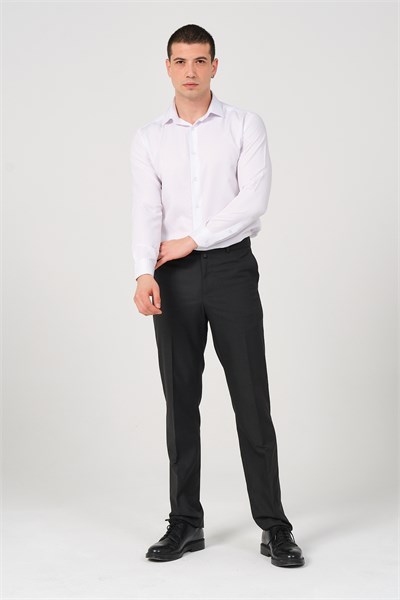 Erkek Regular Fit Kumaş Pantolon Antrasit