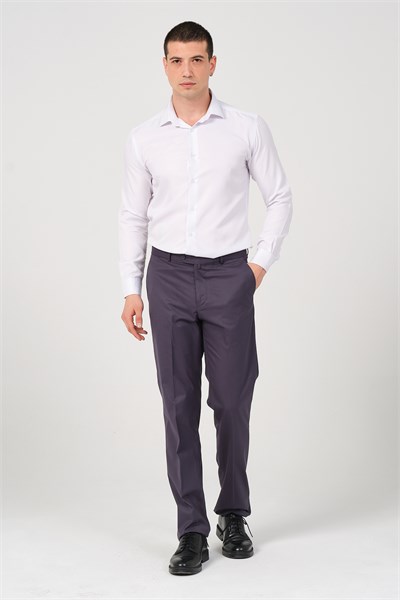 Erkek Regular Fit Kumaş Pantolon FÜME