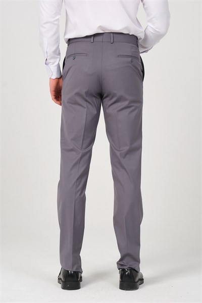 Erkek Regular Fit Kumaş Pantolon Gri
