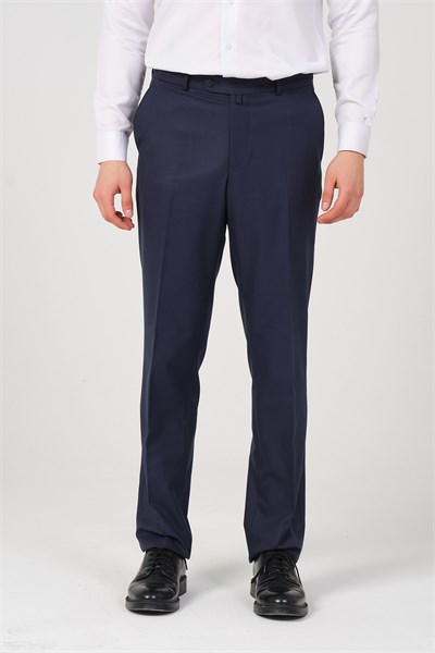 Erkek Regular Fit Kumaş Pantolon Mavi