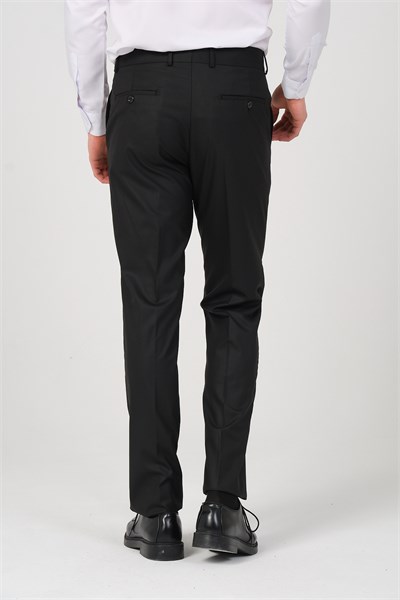 Erkek Regular Fit Kumaş Pantolon Siyah