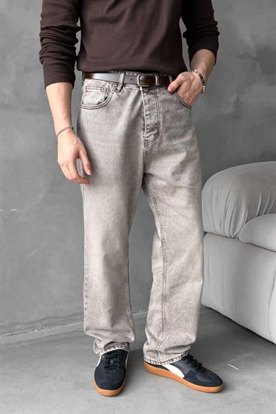 Erkek Regular Jean Pantolon Kahverengi