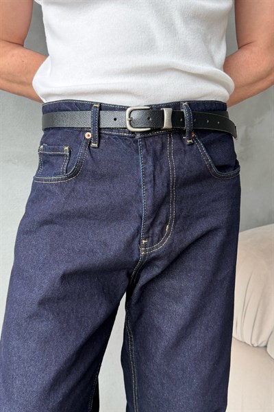Erkek Ekstra Baggy Jean Pantolon Lacivert