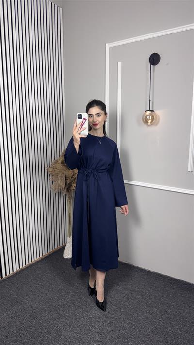 OYSH-O MODEL ÖNDEN BAĞLAMALI UZUN ELBİSE