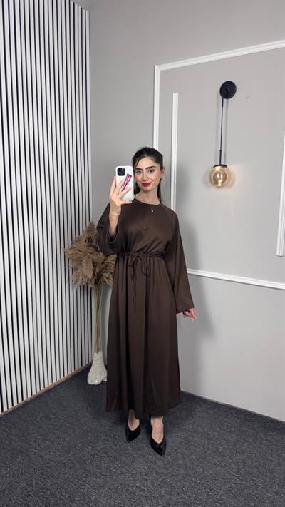 OYSH-O MODEL ÖNDEN BAĞLAMALI UZUN ELBİSE