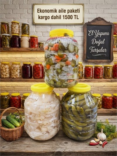 EKO AİLE PAKETİ - 5KG LAHANA KARIŞIK SALATALIK (TOPLAM 15 KG)