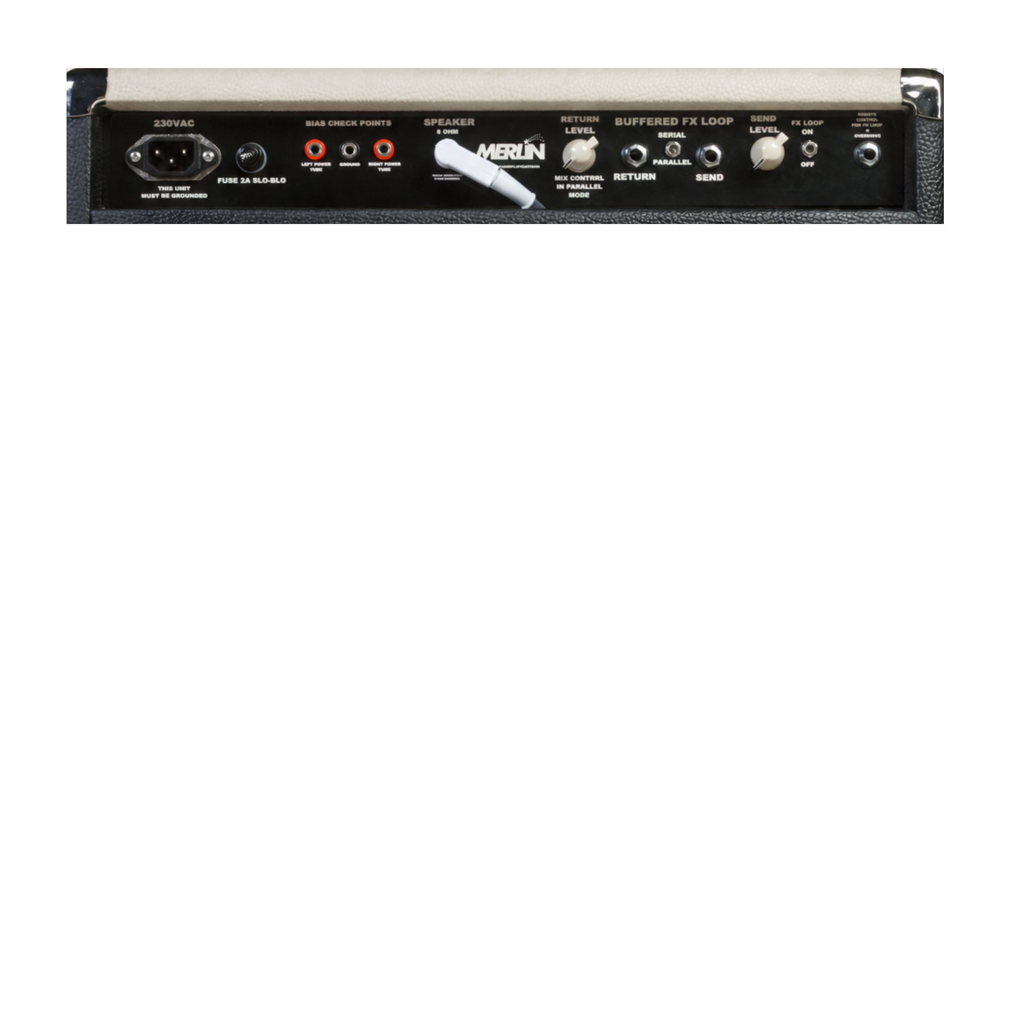 Royaltone rear control panel with Send, Return and Serial/Parallel controls