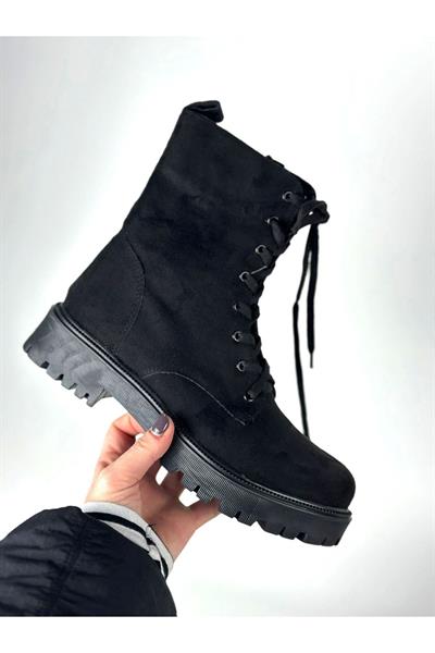 203 Siyah Süet Kadın Bot