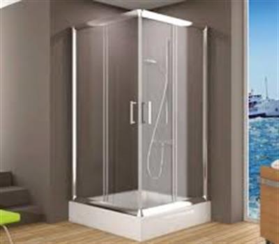 DUŞHOME DUŞAKABİN GLORY SERİSİ 100X100KARE,KÖŞE AÇILIR,DUŞ TEKNESİ+KABİN