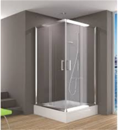 DUŞHOME DUŞAKABİN GLORY SERİSİ 90X90 KÖŞE AÇILIR TEKNE+KABİN