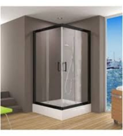 DUŞHOME DUŞAKABİN GLORY SERİSİ,90*90 KARE TEKNE+KABİN,MAT SİYAH