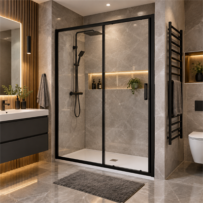 Duşhome Glory Serisi 120-130 cm İki Duvar Arası Siyah Profil 5 mm Şeffaf Cam Duşakabin (y: 190 cm)DUŞHOME GLORY Duşakabin Siyah Profil | 5mm Şeffaf Cam | H:190cm (120–130cm) | Kompakt Banyolar İçin Modern ve Şık DuşakabinDuşakabinDUŞHOME7657DUŞHOMEDuşhome Glory Serisi 120-130 cm İki Duvar Arası Siyah Profil 5 mm Şeffaf Cam Duşakabin (y: 190 cm)