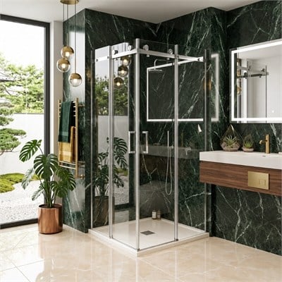 Duşhome Titanyum Serisi 100x100 cm Kare Lüks Temperli Cam Duşakabin (y: 190 cm)Dushome Titanyum 100x100 Kare Duşakabin Krom Profil H:190cmDuşakabinDUŞHOME7633DUŞHOMEDuşhome Titanyum Serisi 100x100 cm Kare Lüks Temperli Cam Duşakabin (y: 190 cm)