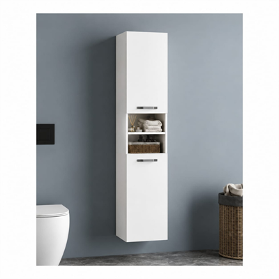 Fym Açık Raf Boy Dolabı (5214)FYM Açık Raf Boy Dolabı 5214 | Modern ve Şık Açık Raflı Banyo Dolabı | Dekoratif Dikey Raf Sistemi | Havlu ve Aksesuarlar İçin Fonksiyonel AlanBanyo DolabıFYM8202DUŞHOMEFym Açık Raf Boy Dolabı (5214)