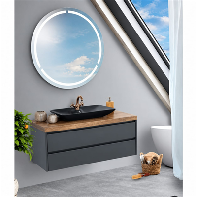Fym  Esse 110 CM Banyo Dolabı-Antrasit FYM Esse 110 cm Banyo Dolabı | Geniş ve Modern Lavabo Altı Dolap | Estetik ve Fonksiyonel Tasarım | Dayanıklı Malzeme | Büyük Banyolar İçin Şık Banyo MobilyasıBanyo DolabıFYM7931DUŞHOMEFym  Esse 110 CM Banyo Dolabı-Antrasit 