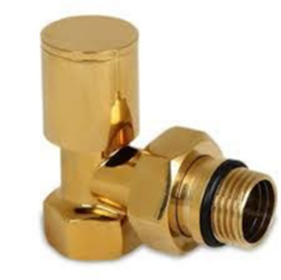 İNTE KÖŞE RADYATÖR VANASI LÜKS ALTIN