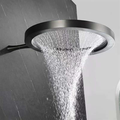 Norma Dairesel Tepe Duş Başlığı Siyah