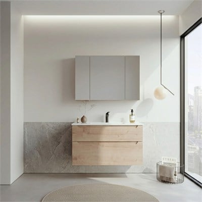 ORKA Messina 85 cm Ayna Dolaplı Banyo Dolabı Takımı MeşeBanyo DolabıOrka Banyo dolabıMeşe 85cmDUŞHOMEORKA Messina 85 cm Ayna Dolaplı Banyo Dolabı Takımı Meşe