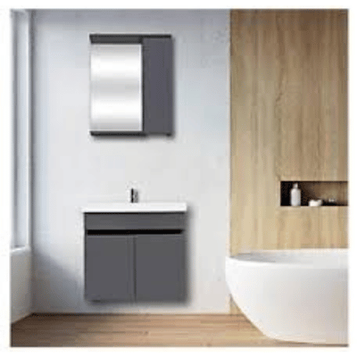 RETRO 65CM BANYO DOLABI-BEYAZ ANTRASİT