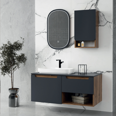 UBM VİVO 110CM ANTRASİT BANYO DOLABI