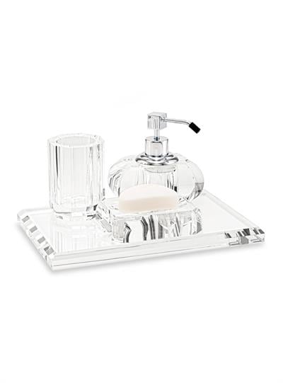 Myra Kristal Banyo Core Set Gümüş - 4 Parça