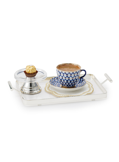 Tartita Gümüş Detaylı Lokumluk
