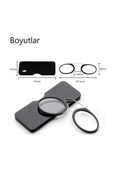 Burun üstü okuma gözlüğü pratik telefon arkasına yapışabilir okuma gözlüğü +3.00