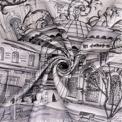 Art Draw Desen İpek Twill Eşarp