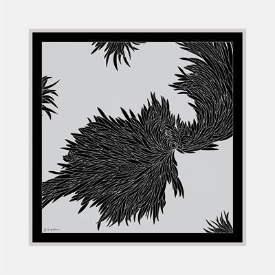 Aster Desen İpek Twill Eşarp