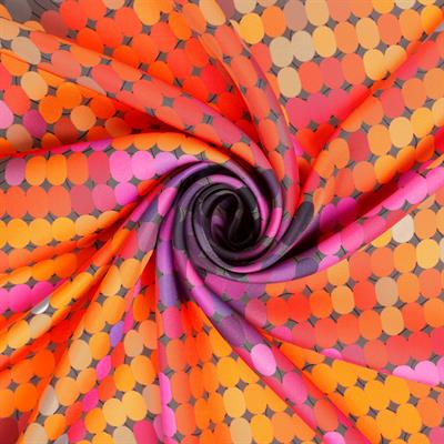 Ayçiçeği Desen İpek Twill Eşarp