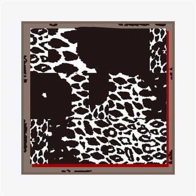 Baskı Leopar Desen İpek Twill Eşarp