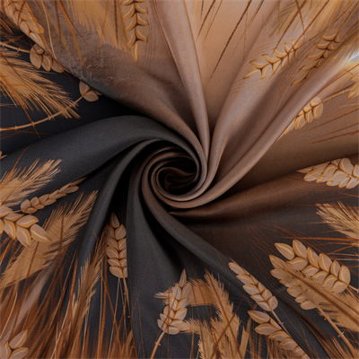 Buğday Desen İpek Twill Eşarp