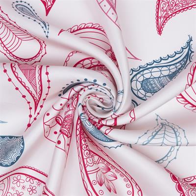 Büyük Şal Desen İpek Twill Eşarp