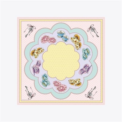 Candy Desen İpek Twill Çocuk Eşarp