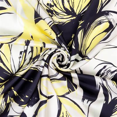 Çiçek Tomurcuk İpek Twill Eşarp