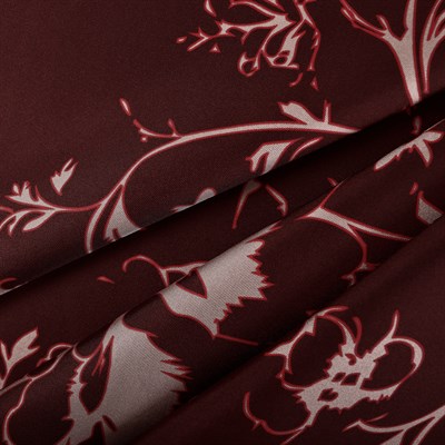 Clove Desen İpek Twill Eşarp