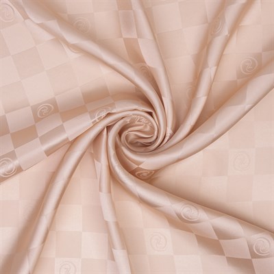 Damalı Jakarlı İpek Twill Eşarp