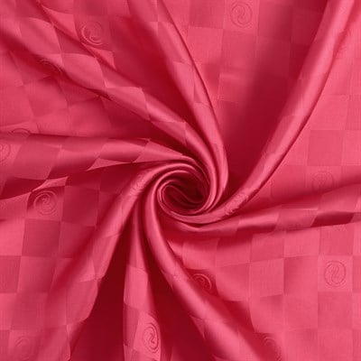 Damalı Jakarlı İpek Twill Eşarp