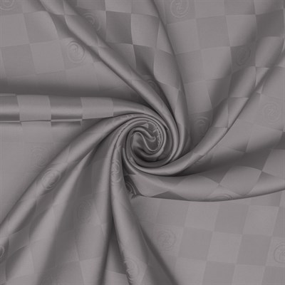 Damalı Jakarlı İpek Twill Eşarp